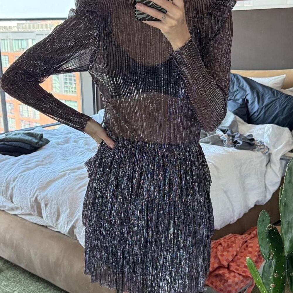 Sabina Musayev Women's Purple and Black Dress